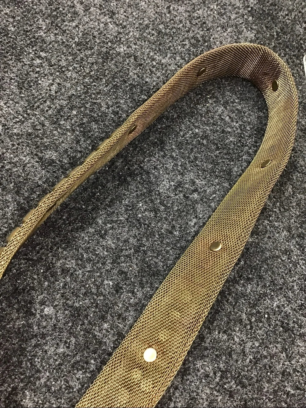 Vintage 80’s gold mesh and croc embossed leather western statement belt 30